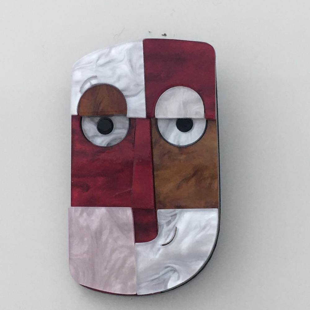 ART Jewellery Picasso Style Acrylic Abstract Brooches Women Men Creative Party